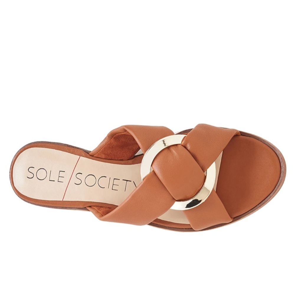 Sole Society Sainne Sandal in Tan (Size 8)